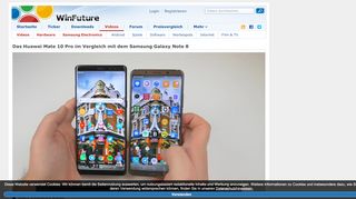 
                            11. Das Huawei Mate 10 Pro im Vergleich mit dem Samsung Galaxy Note 8