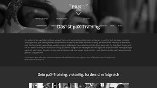 
                            4. Das ist paX-Training | paX gym