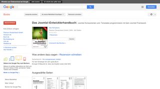 
                            13. Das Joomla!-Entwicklerhandbuch: Joomla!-Komponenten und -Templates ...