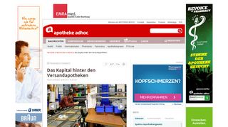 
                            9. Das Kapital hinter den Versandapotheken | APOTHEKE ADHOC