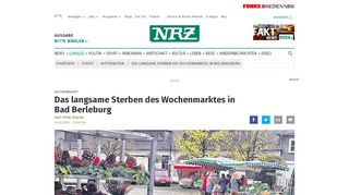 
                            10. Das langsame Sterben des Wochenmarktes in Bad Berleburg - NRZ