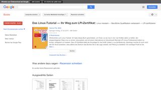 
                            7. Das Linux-Tutorial — Ihr Weg zum LPI-Zertifikat: Linux meistern — ...