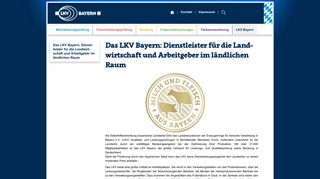 
                            7. Das LKV Bayern: Dienstleister für die Landwirtschaft und Arbeitgeber ...