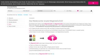 
                            12. Das Mediencenter ist jetzt MagentaCLOUD - Telekom Profis