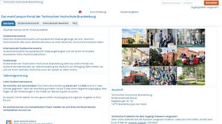 
                            8. Das meinCampus-Portal der Technischen Hochschule Brandenburg