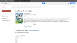 
                            11. Das Minecraft-Server-Buch