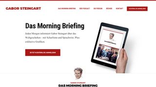 
                            12. Das Morning Briefing » Gabor Steingart