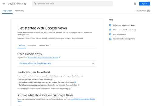 
                            5. Das neue Google News herunterladen - Android-Gerät - Google News ...