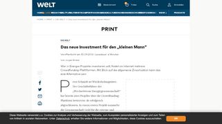 
                            4. Das neue Investment für den „kleinen Mann“ - WELT