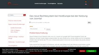
                            9. Das neue Rechtesystem bei HostEurope bei der Nutzung von Joomla!