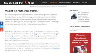 
                            1. Das offizielle Partnerprogramm von Geldfritz.com
