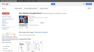 
                            2. Das offizielle VirtueMart-Buch: Online-Shops aufbauen und ... - Google Books-Ergebnisseite