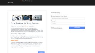 
                            3. Das Partnerportal - 1 - Sony Europe