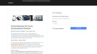 
                            2. Das Partnerportal für Sony Deutschland Partner - 1 - Sony Europe