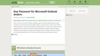 
                            6. Das Passwort für Microsoft Outlook ändern – wikiHow