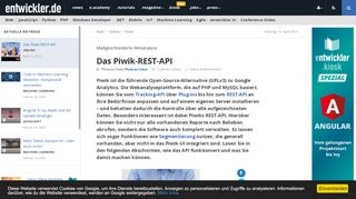 
                            6. Das Piwik-REST-API - entwickler.de