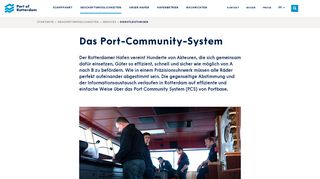 
                            8. Das Port-Community-System | Rotterdamer Hafen - Port of Rotterdam