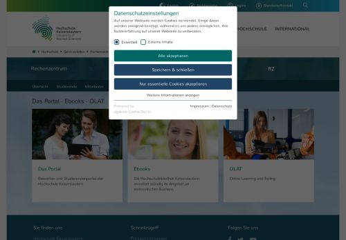 
                            3. Das Portal · Ebooks · OLAT - Hochschule Kaiserslautern