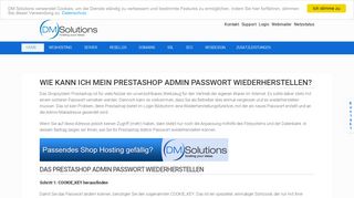 
                            8. Das Prestashop Admin Passwort wiederherstellen - DM Solutions