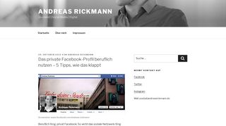 
                            6. Das private Facebook-Profil beruflich nutzen - 5 Tipps, wie das klappt ...