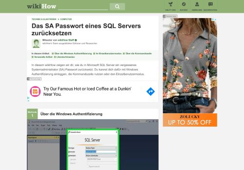 
                            3. Das SA Passwort eines SQL Servers zurücksetzen – wikiHow