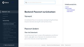 
                            1. Das Shopware Backend Passwort zurücksetzen