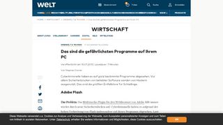 
                            10. Das sind die gefährlichsten Programme auf Ihrem PC - WELT