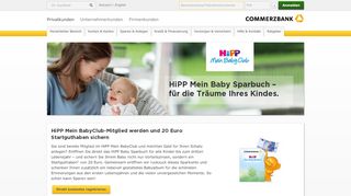 
                            10. Das Sparbuch für Ihr Kind: HiPP Mein Baby Sparbuch - Commerzbank