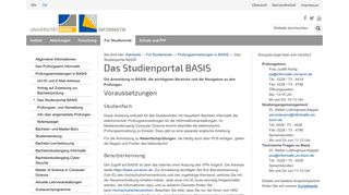 
                            9. Das Studienportal BASIS - Informatik Bonn - Universität Bonn