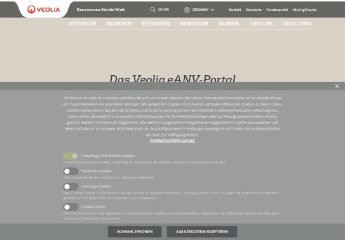 
                            9. Das Veolia eANV-Portal | Veolia Deutschland
