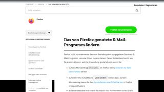 
                            2. Das von Firefox genutzte E-Mail-Programm ändern | Hilfe zu Firefox
