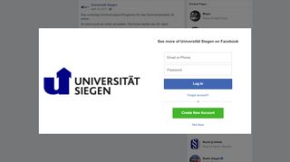 
                            9. Das vorläufige Hochschulsport-Programm... - Universität Siegen ...