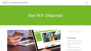 
                            2. Das W:P Jobportal - W:P Wir Personalberater