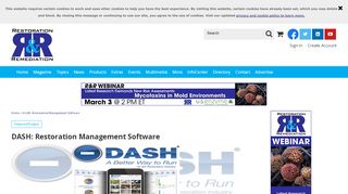 
                            10. DASH: Restoration Management Software | 2014-06-04 | Restoration ...
