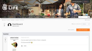 
                            6. Dashboard - Account - SecondLife Community