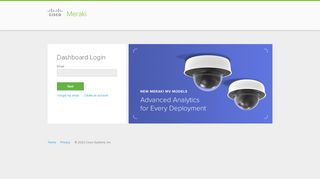 
                            1. Dashboard - Cisco Meraki Account