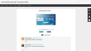 
                            4. DASHBOARD KPM | APLIKASI DALAM TALIAN KPM