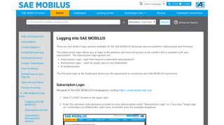 
                            4. Dashboard Login - SAE Mobilus - SAE International