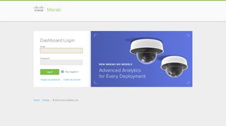 
                            1. Dashboard Meraki - Cisco Meraki