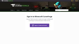
                            1. Dashboard - Minecraft CurseForge