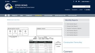 
                            12. Dashboard / Project Status - episd