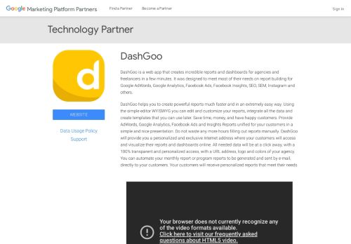
                            8. DashGoo - Google Marketing Platform Partners