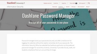 
                            5. Dashlane Password Manager | University IT