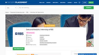 
                            7. Data and Analytics Internship at RBS | RateMyPlacement