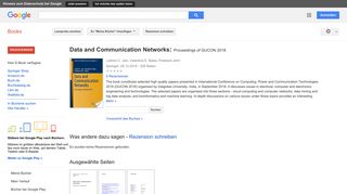 
                            11. Data and Communication Networks: Proceedings of GUCON 2018