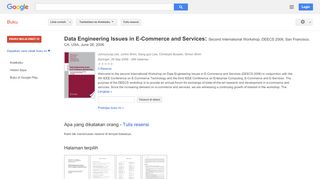 
                            9. Data Engineering Issues in E-Commerce and Services: Second ...