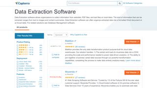 
                            12. Data Extraction Software - Compare Prices & Top Sellers - Capterra