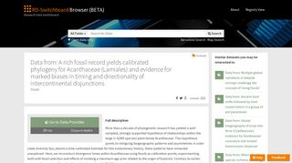 
                            8. Data from: A rich fossil record yields calibrated phylogeny for ...
