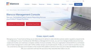 
                            4. Data Management: Centralized Data Erasure - Blancco