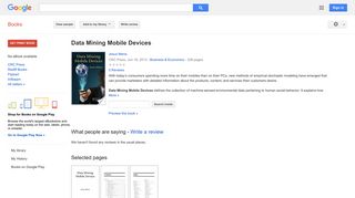 
                            12. Data Mining Mobile Devices